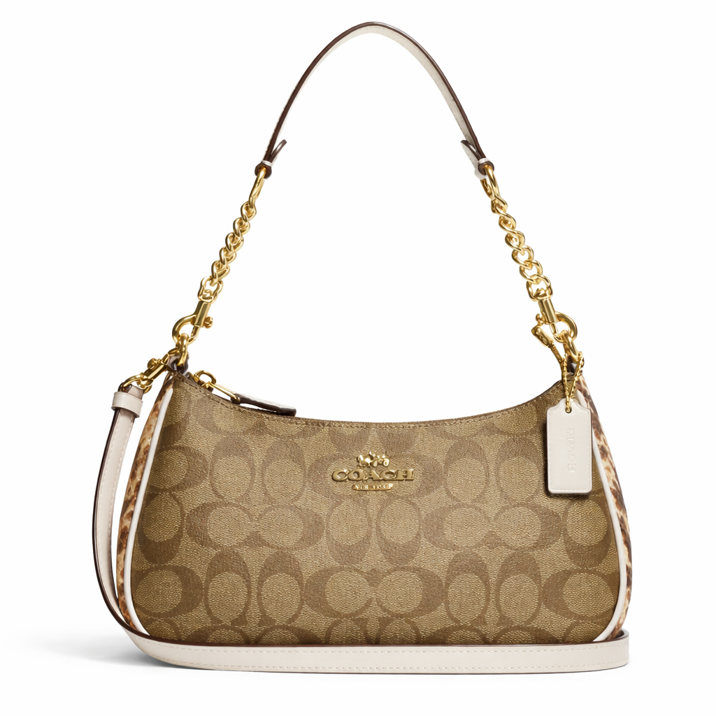 Coach Teri snake Leather Handbag