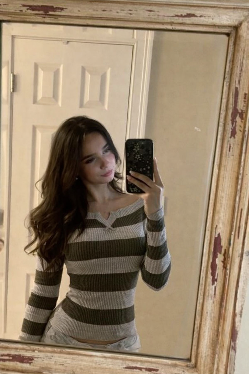 Off-Shoulder Knit Top