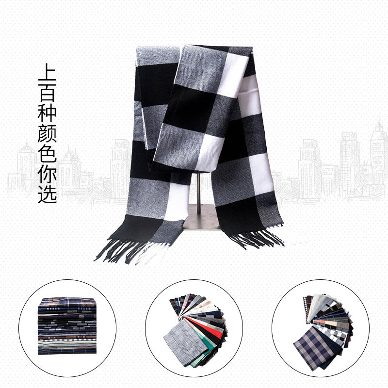 Plaid Wool Scarf