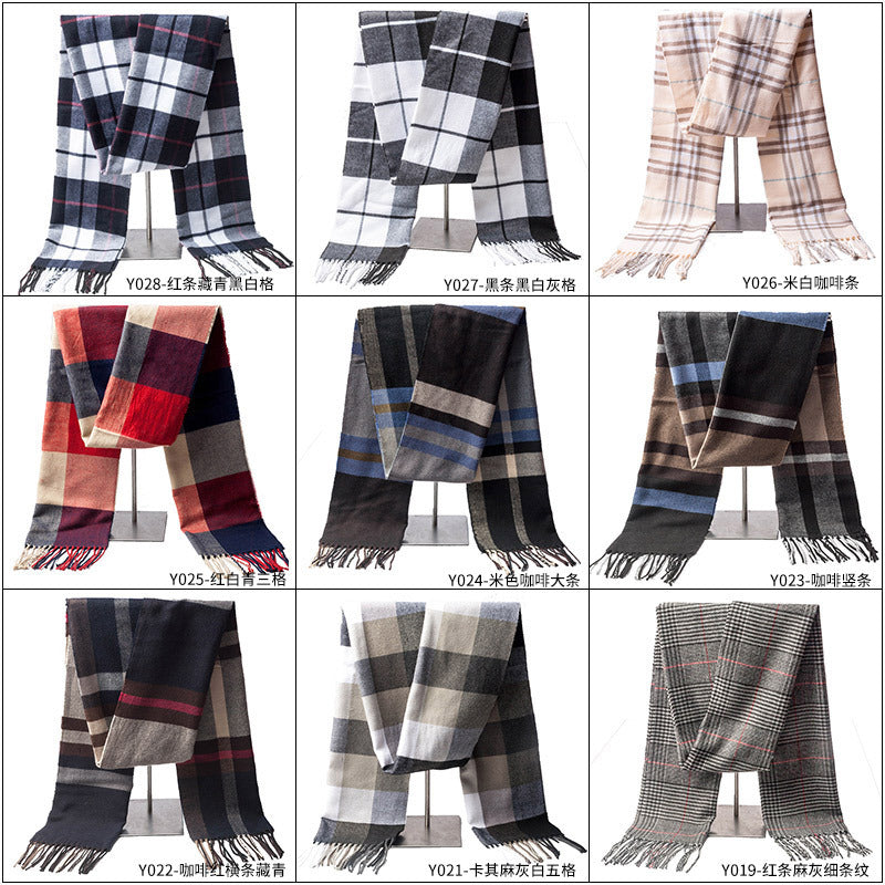 Plaid Wool Scarf