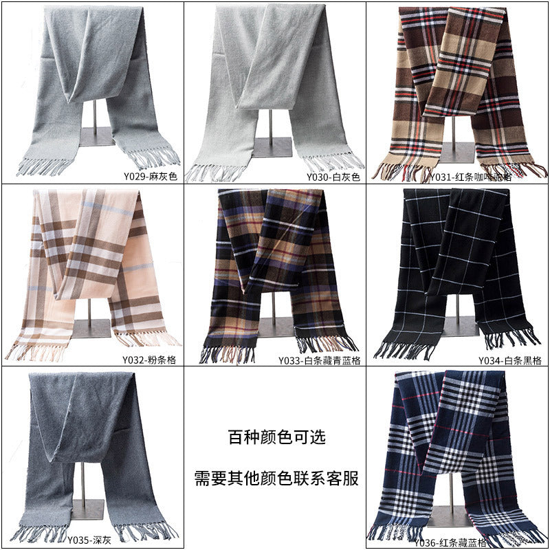 Plaid Wool Scarf