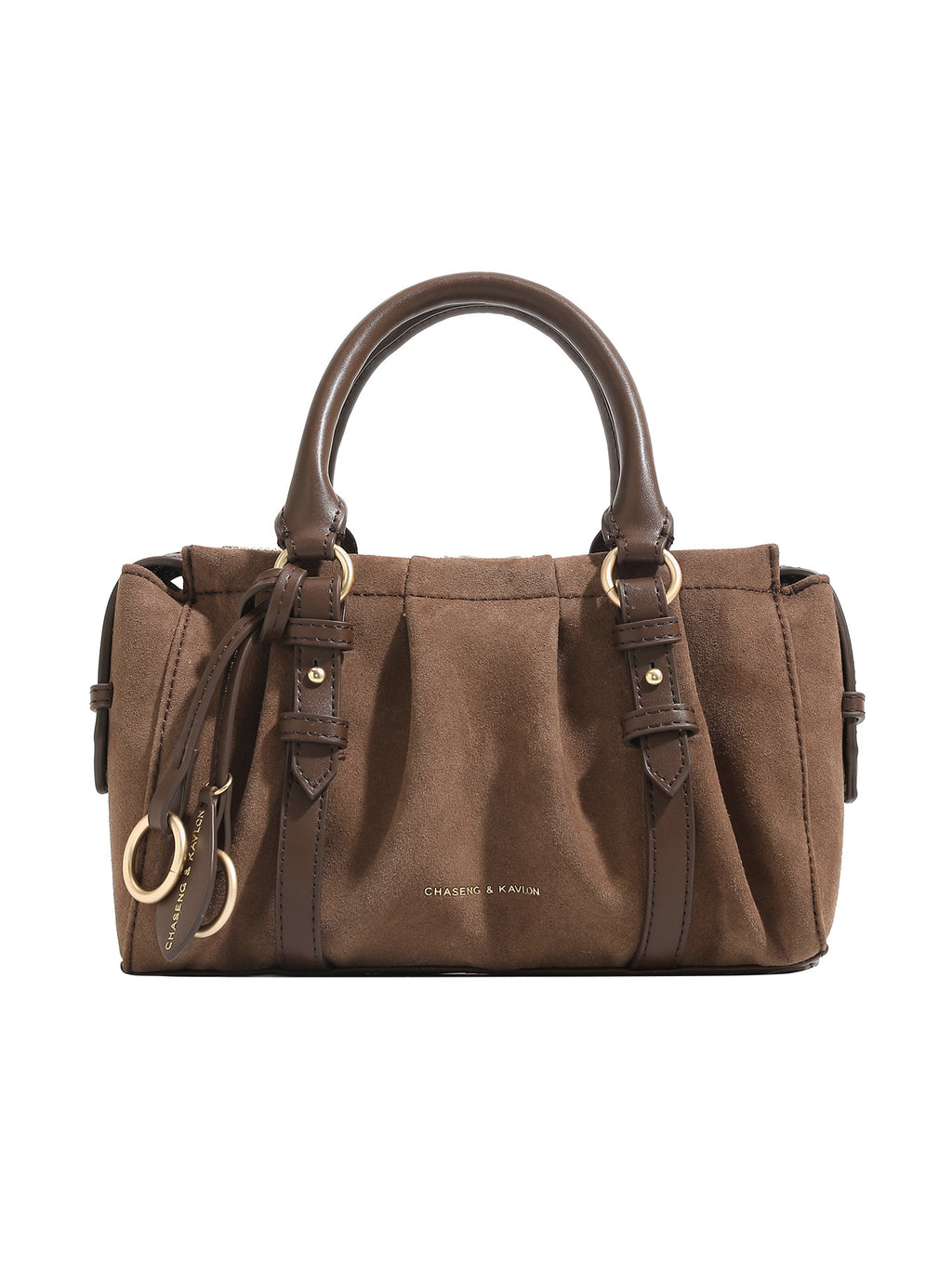 Soft Suede Top-Handle Bag