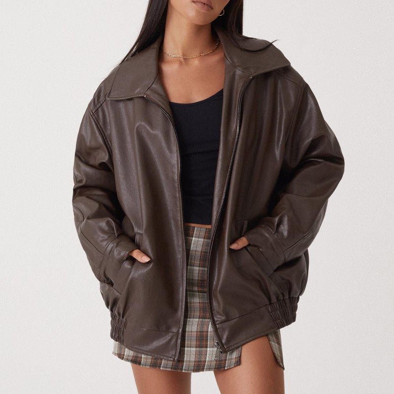 Vintage-Style Leather Jacket