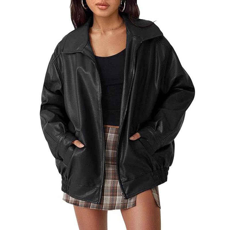 Vintage-Style Leather Jacket
