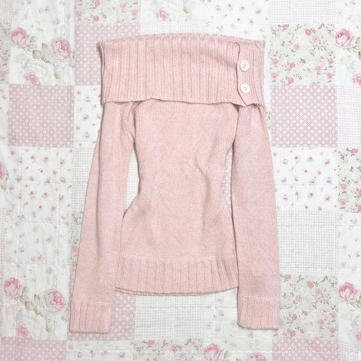 Off-Shoulder Knit Top