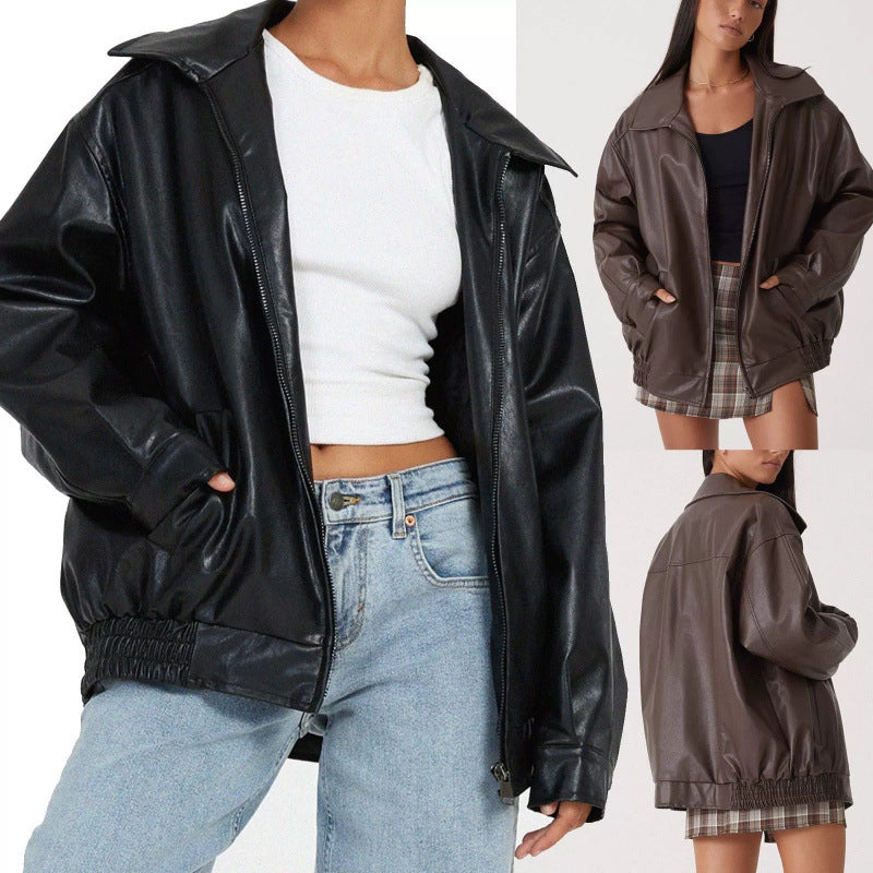 Vintage-Style Leather Jacket