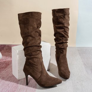 Heeled Suede Boots