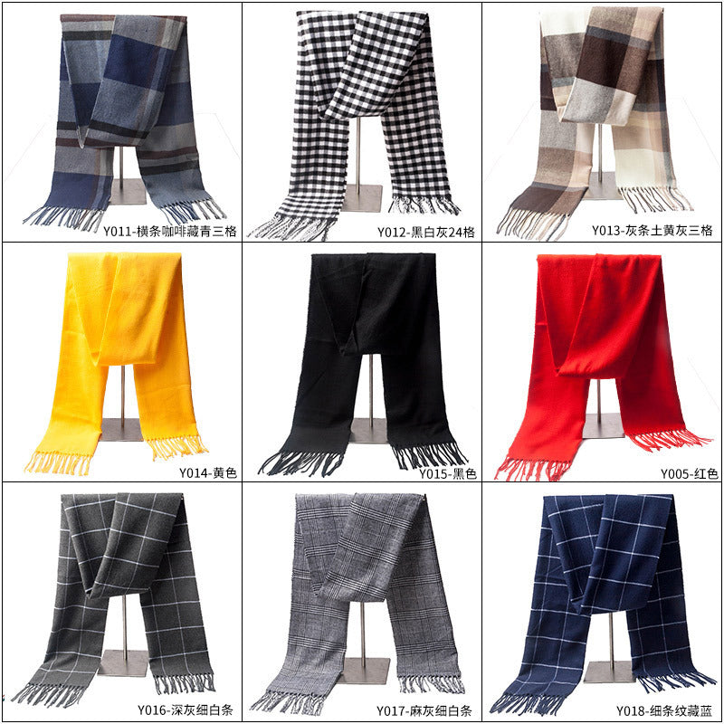 Plaid Wool Scarf