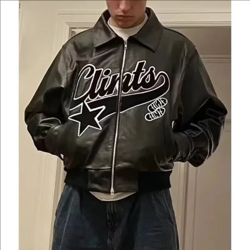 Leather Varsity Jacket