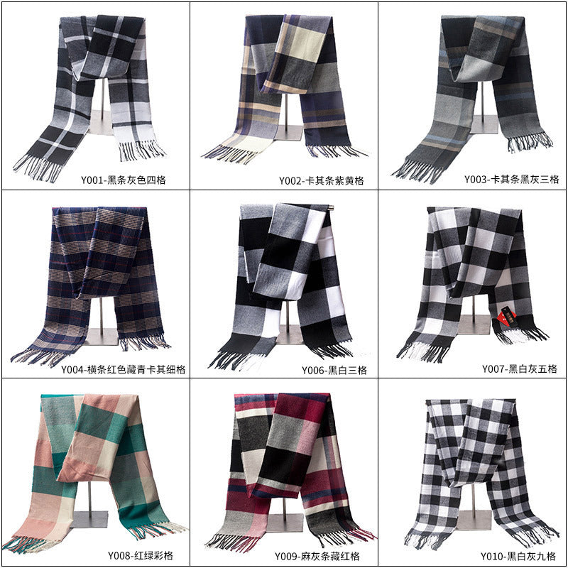 Plaid Wool Scarf
