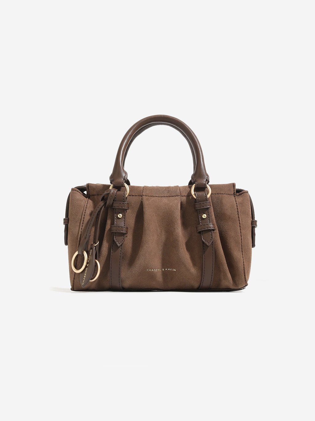 Soft Suede Top-Handle Bag