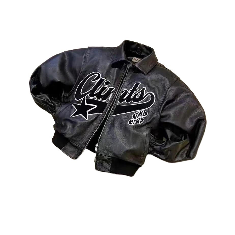 Leather Varsity Jacket