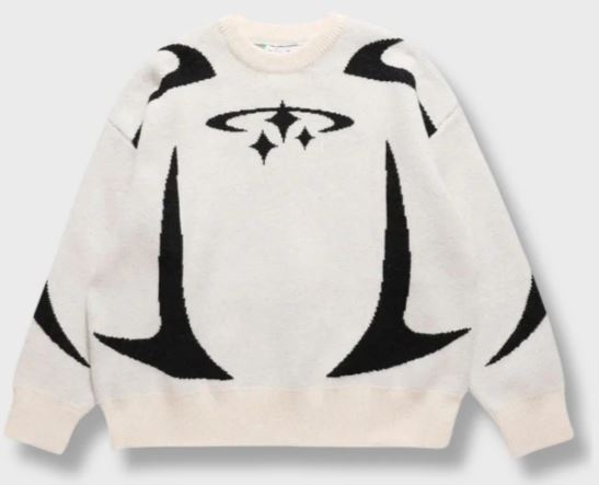 Y2K STARS KNITTED SWEATER