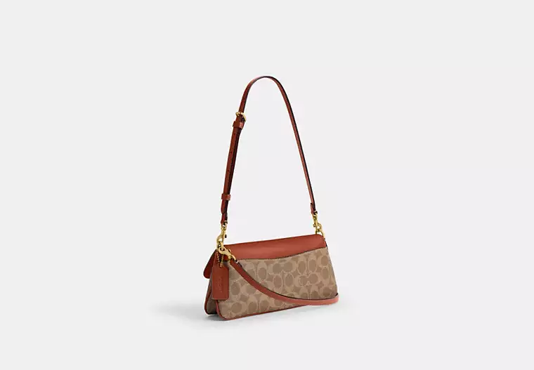 Coach Jet Shoulder Bag In Signature Canvas Shoulder Bag