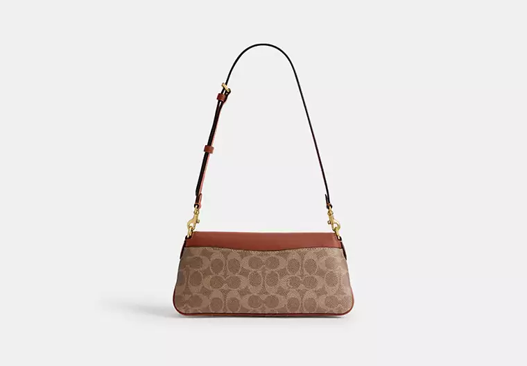 Coach Jet Shoulder Bag In Signature Canvas Shoulder Bag