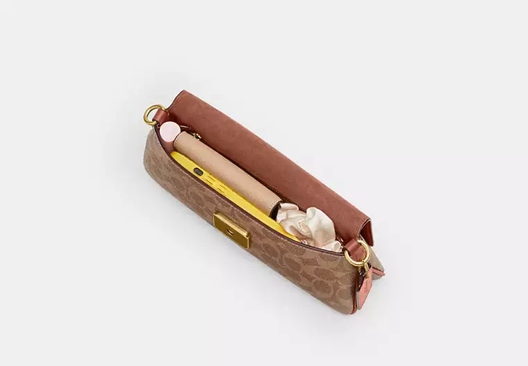 Coach Jet Shoulder Bag In Signature Canvas Shoulder Bag