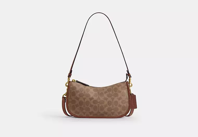 Coach Waverly Bag In Signature Canvas Shoulder Bag