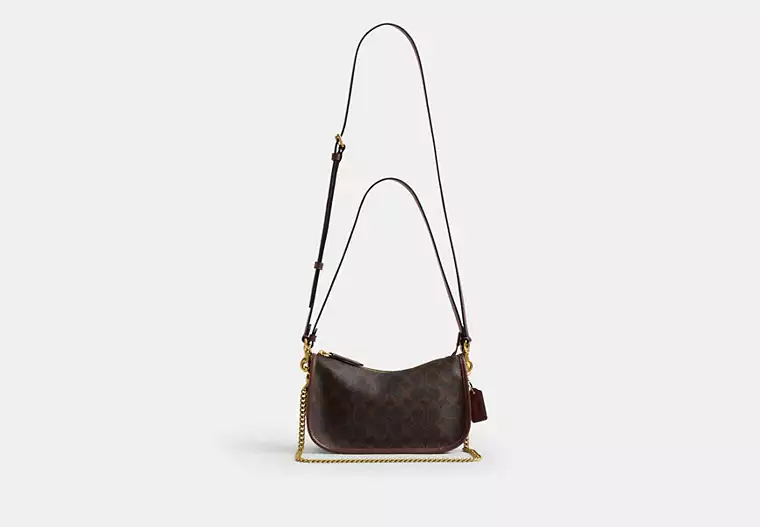 Coach Waverly Bag In Signature Canvas Shoulder Bag