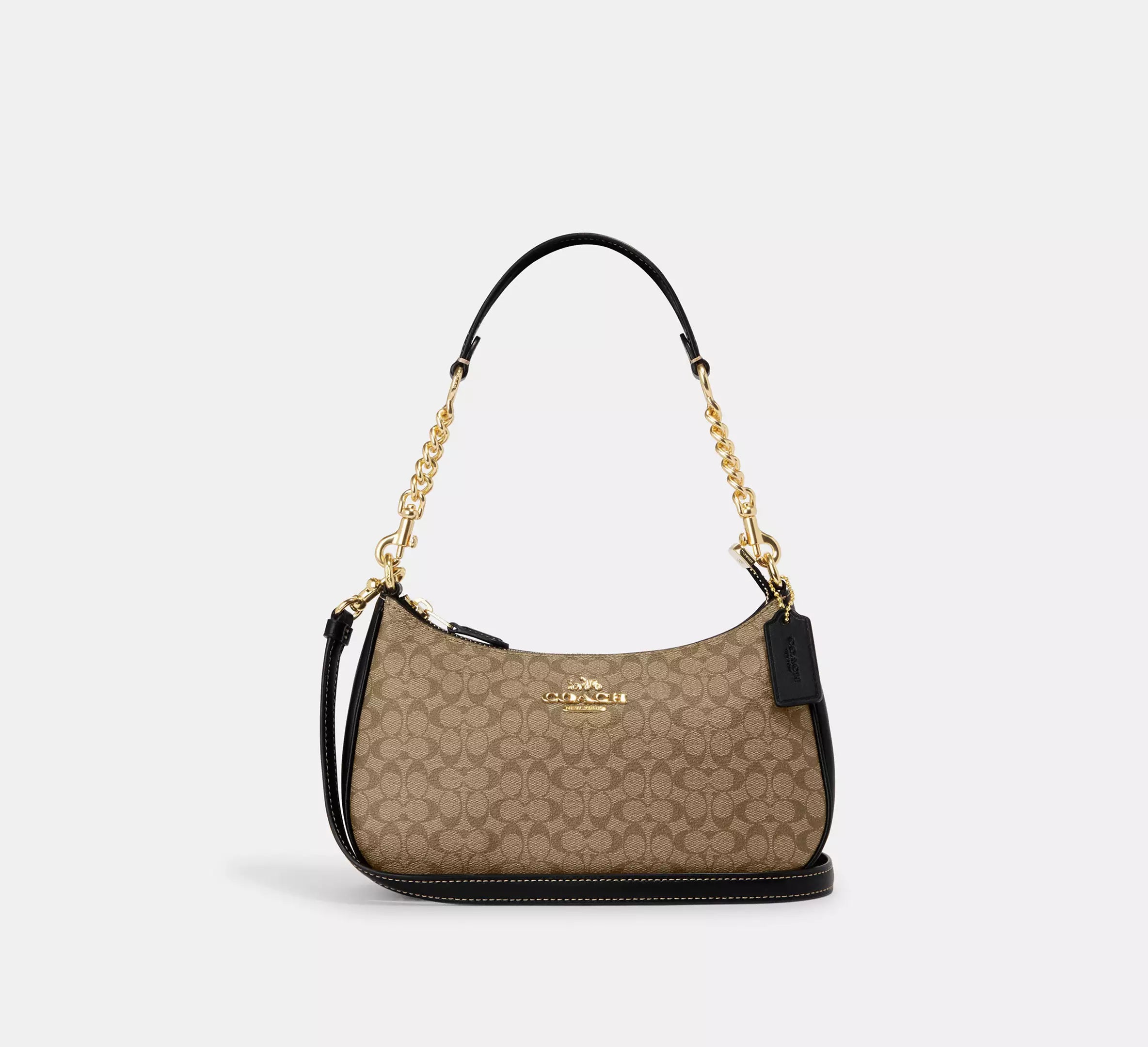 Coach Gold Leather Handbag