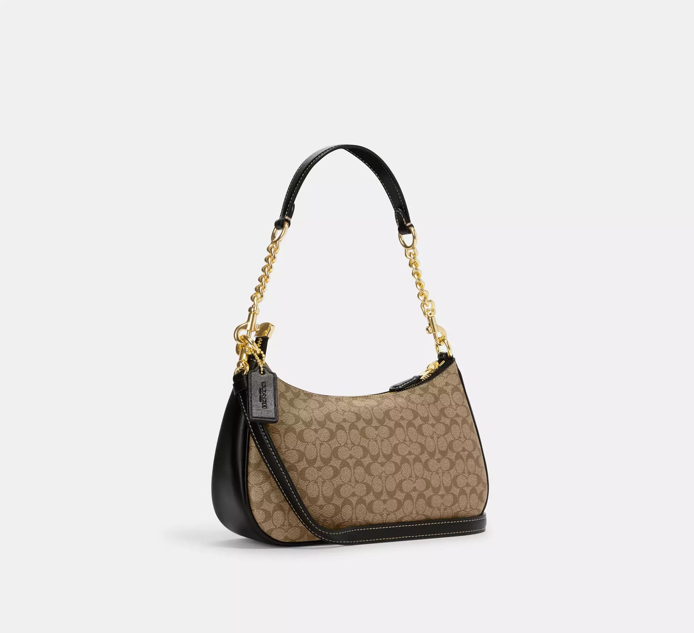 Coach Gold Leather Handbag
