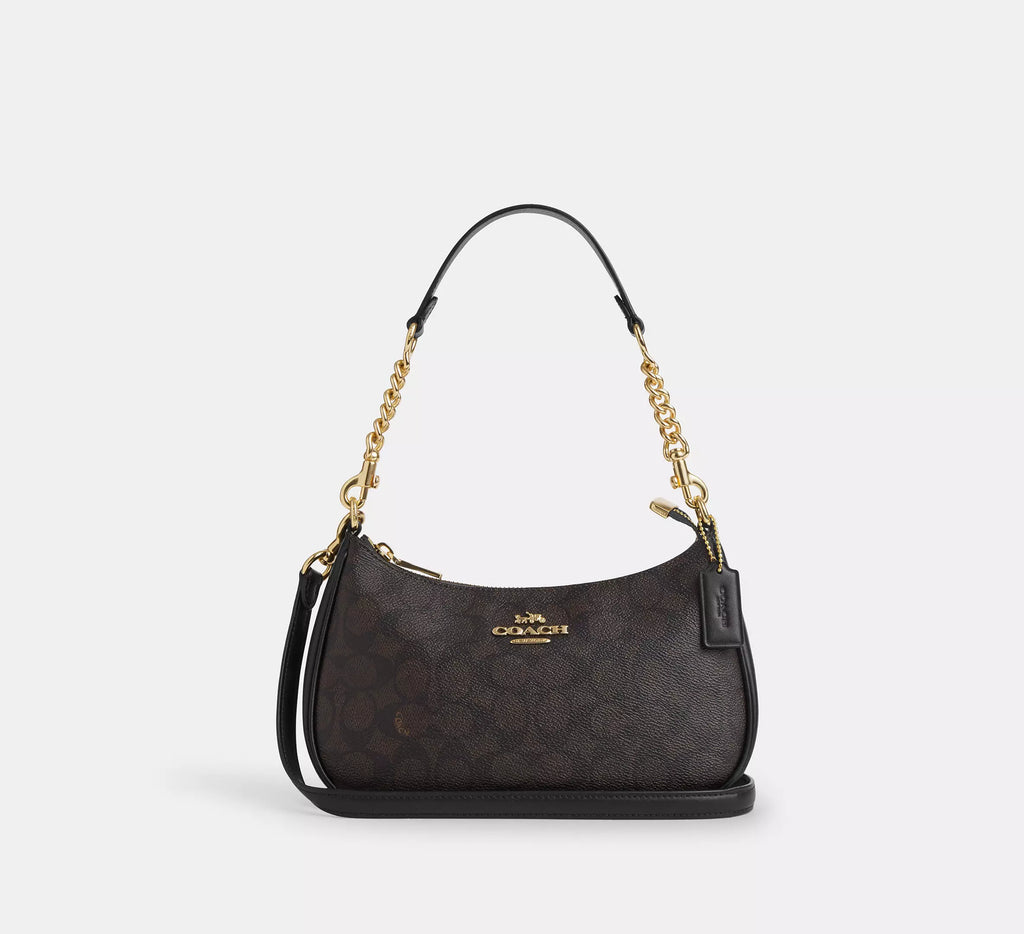 Coach Dark Chocolate Leather Handbag