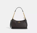Coach Dark Chocolate Leather Handbag