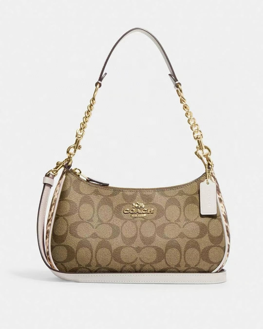 Coach Teri snake Leather Handbag